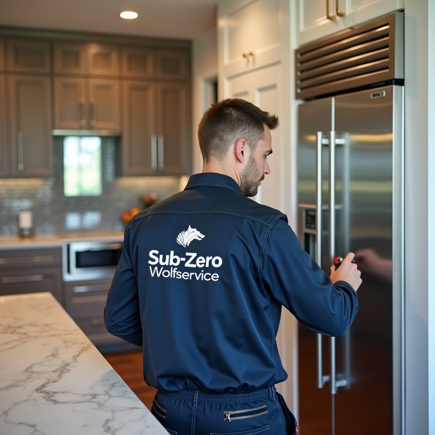 flux dev a skilled home appliance technician wearing a modern 2